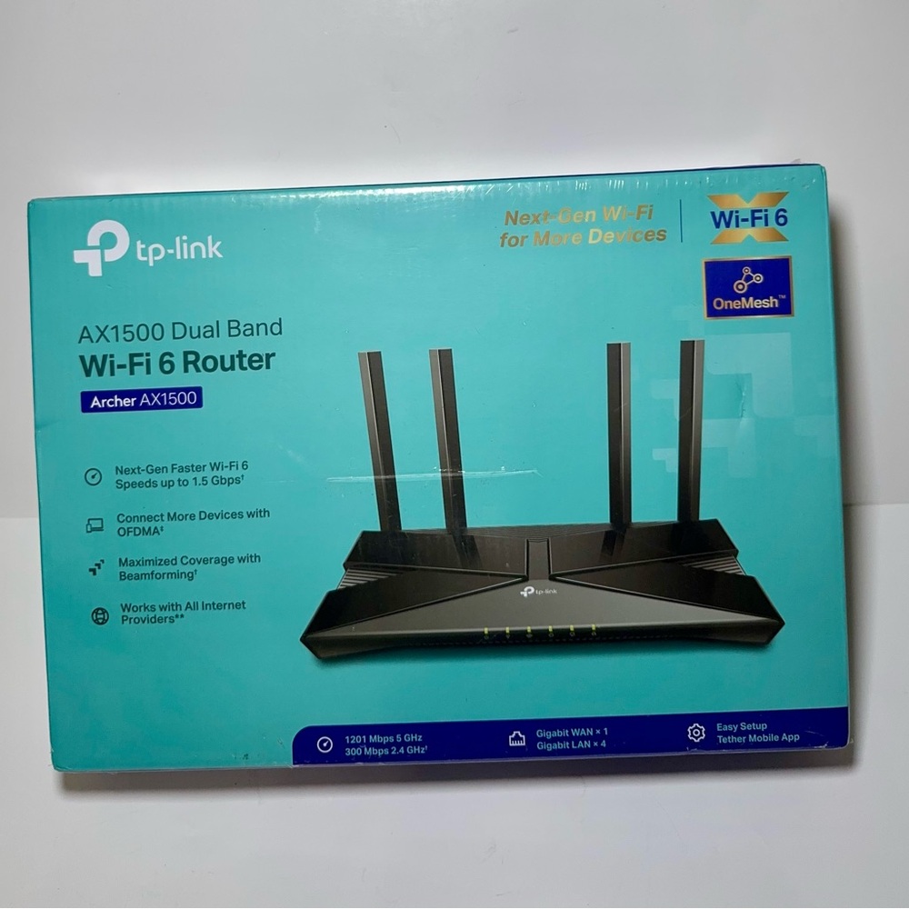 TP-Link Archer AX1500 Black Wi-Fi 6 Router
